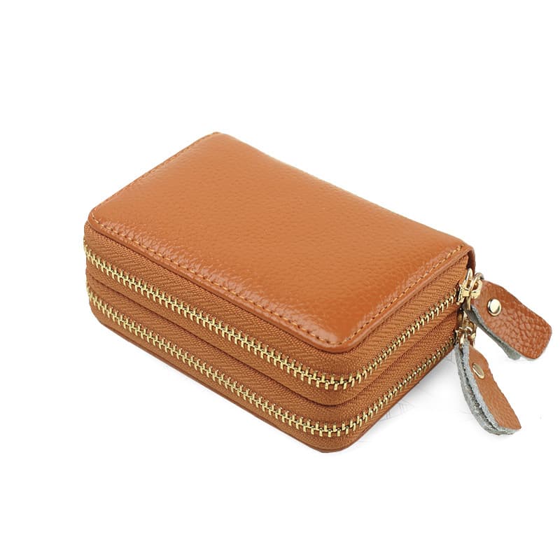 Leather Card Holder Key Case Women 2023 New Men Korean Cute Card Sleeve Versatile Mini Card Holder