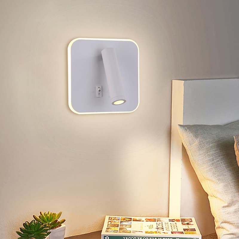 Zhongshan minimalist Nordic home hotel background wall reading wall lamp minimalist acrylic indoor bedside wall lamp bedroom