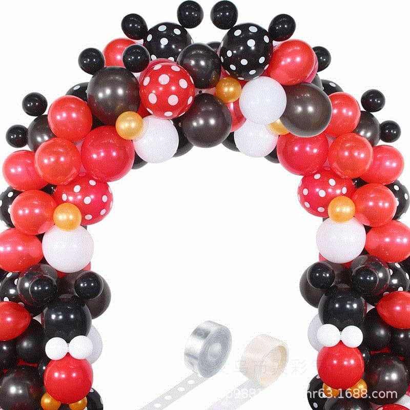 Amazon's best-selling Mickey themed party balloon decoration balloon Minnie Mickey latex balloon set combination