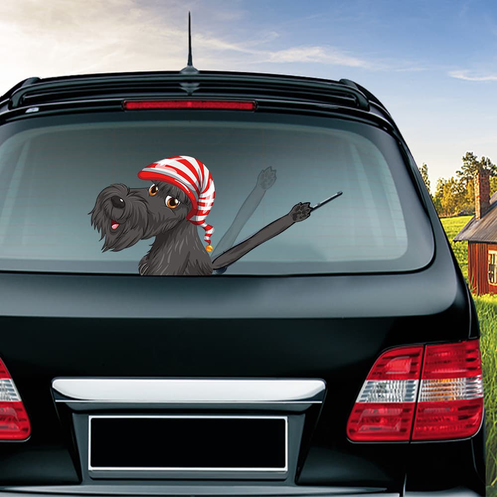 Foreign trade popular stickers pet dog wiper stickers car rear window swing arm stickers rear windshield wiper car stickers