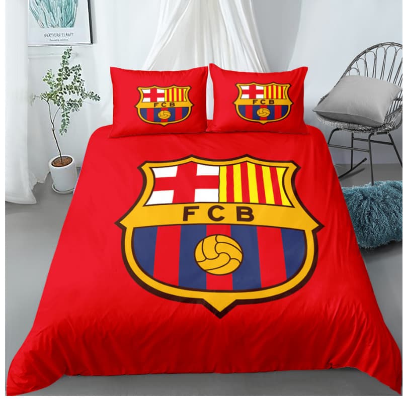 Football Digital Printed Set European Cross-Border 4-Piece Duvet Cover Set Foreign Trade Set Wholesale