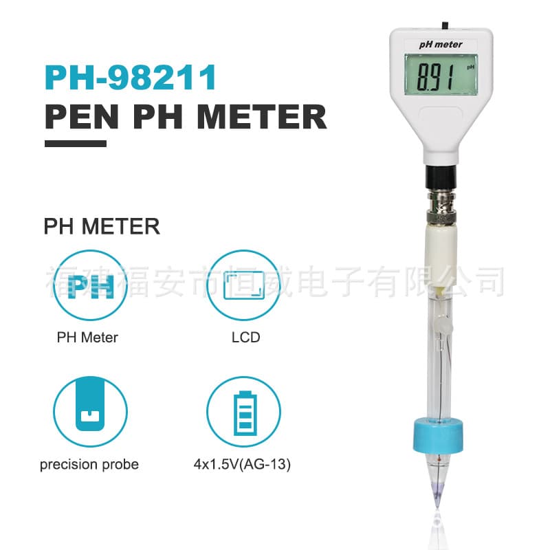 Factory direct PH-98211 multifunctional pH tester for fruits, meat, soil, and conical cheese analysis instrument.