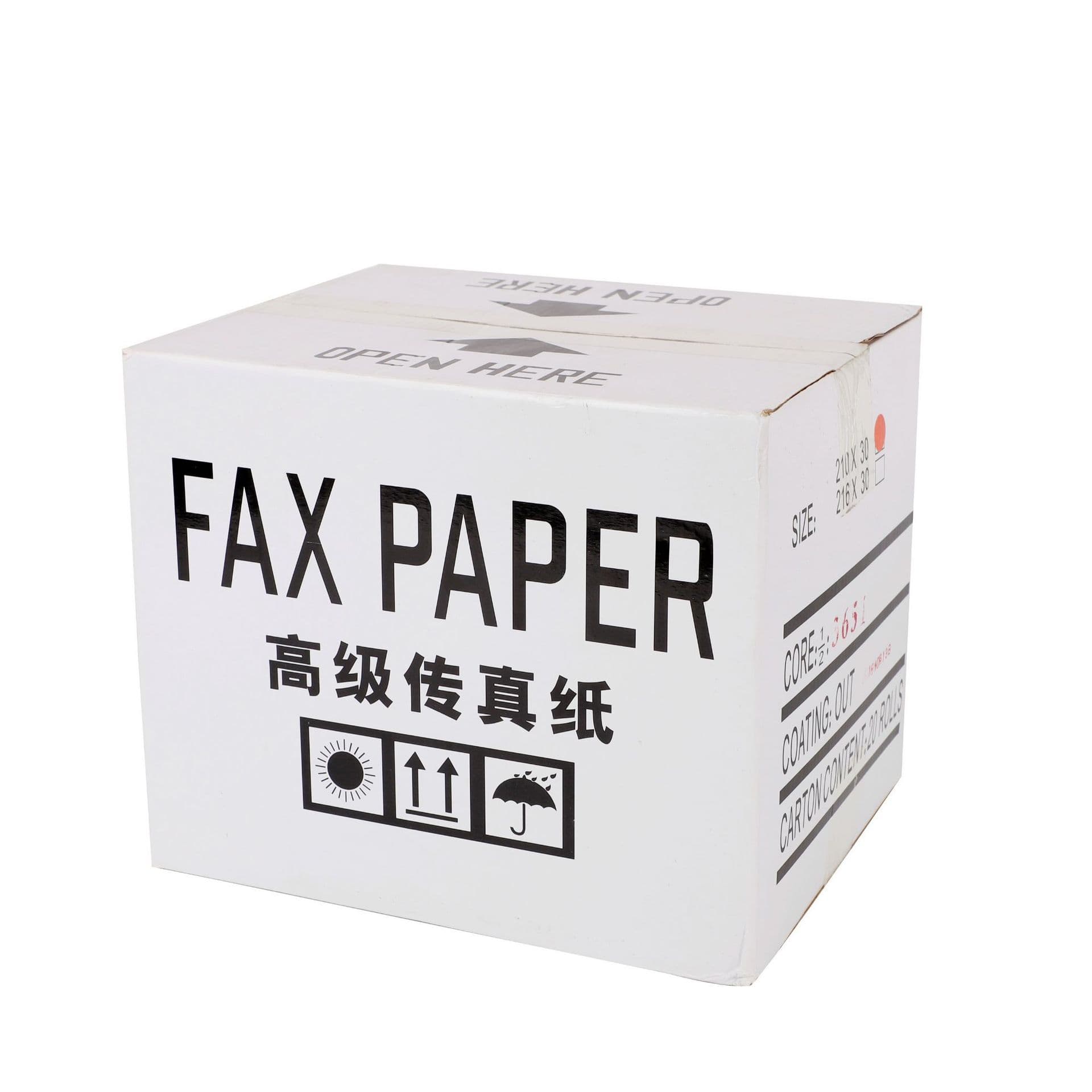 Super Value Thermal Fax Paper 210*30*15m Roll Fax Paper, Thermal Sensitive Fax Paper, Factory Direct