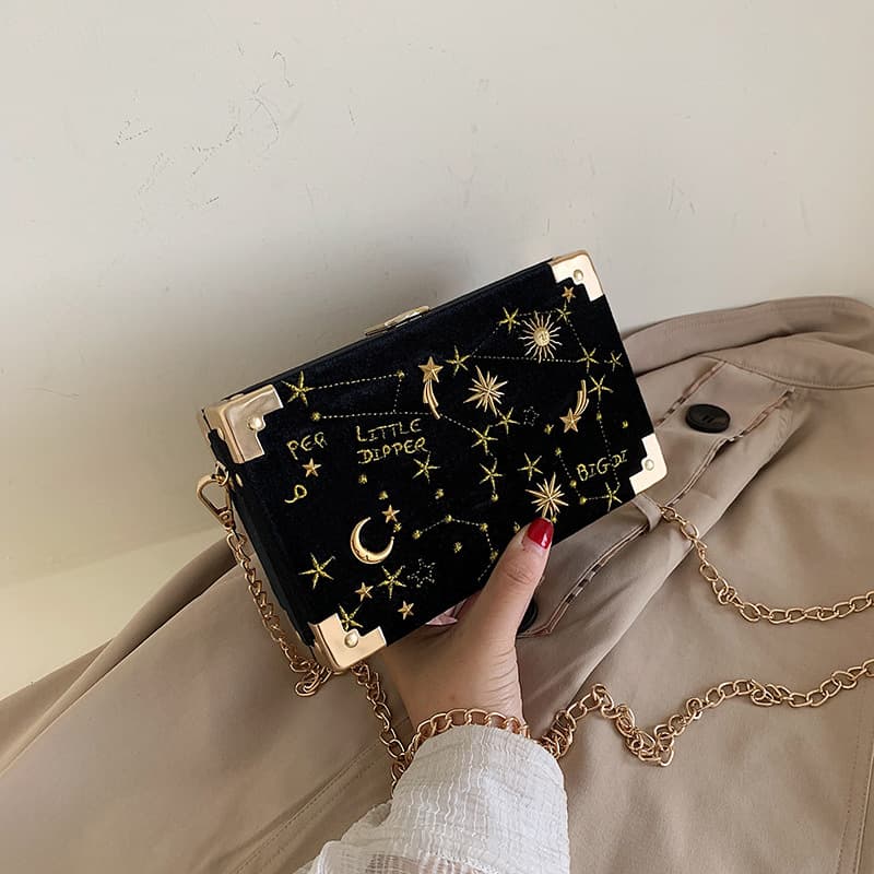 Ins Versatile Box Bag Women 2025 Trendy New Korean Style Internet Celebrity Crossbody Chic Fashion Chain Shoulder Small Square Bag