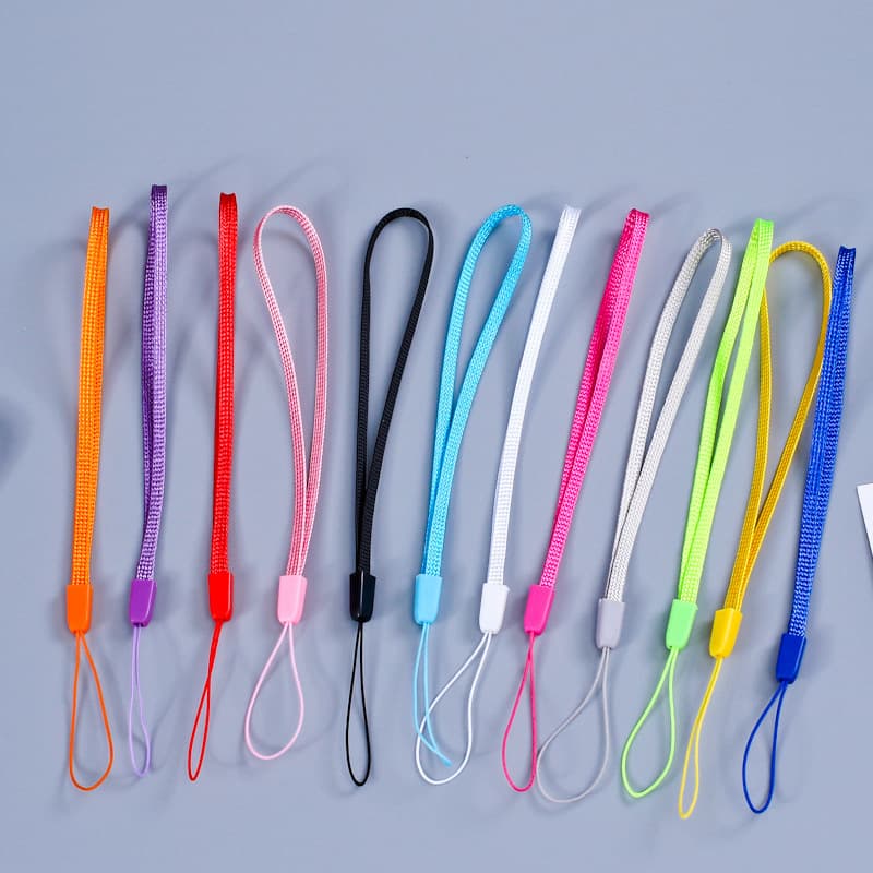 Stamp lanyard, name stamp small fan USB drive, speaker lanyard, pine nut rope, short lanyard, 9 colors in stock wholesale.