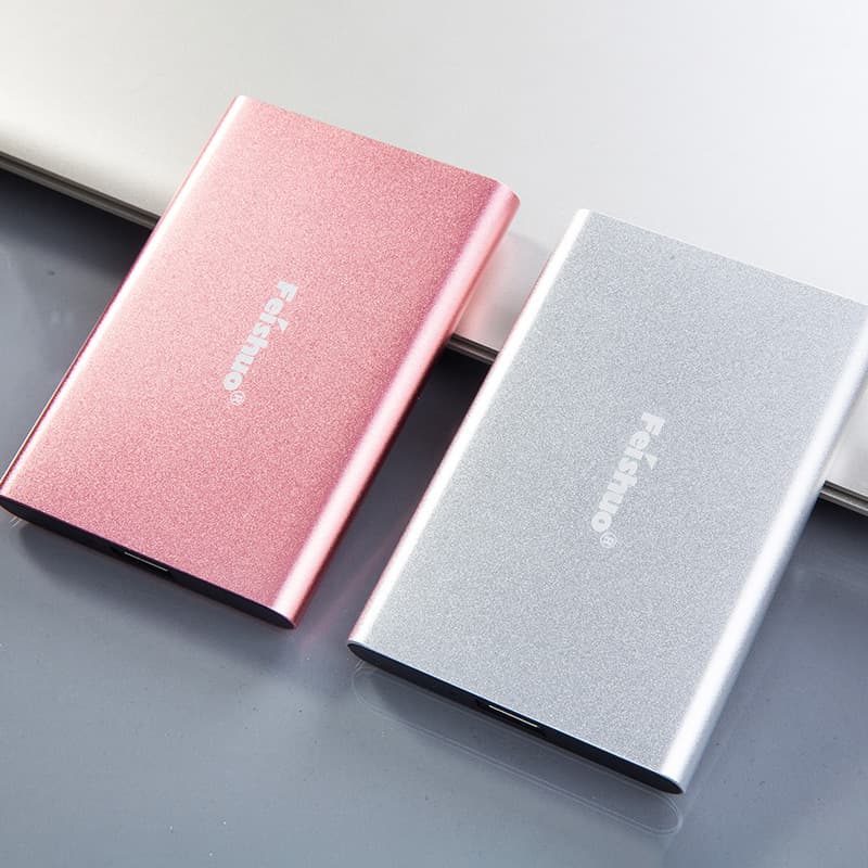 Feishuo Mobile Hard Drive 500G 1T 2T Metal Portable Hard Drive Gift High-Speed 3.0 Wholesale