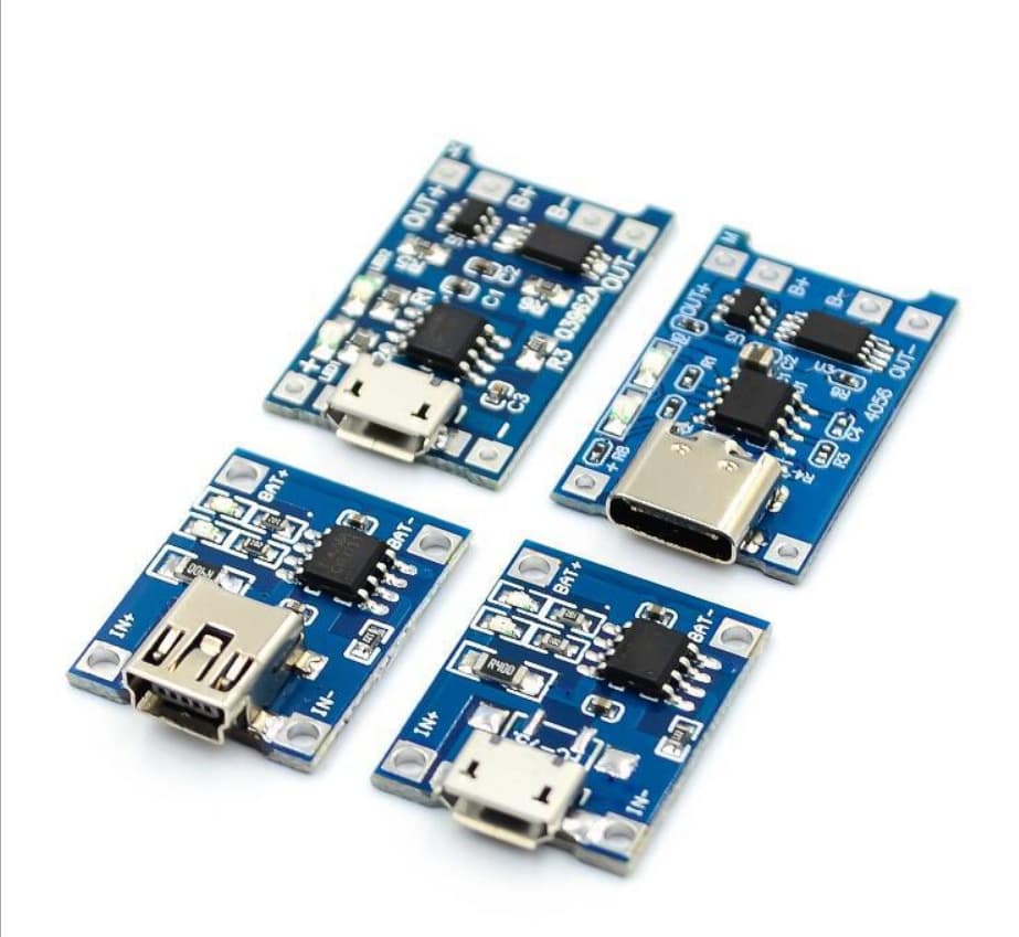 TP4056 1A lithium battery special charging board, charger, charging module, MICRO interface, microphone USB