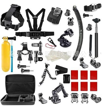 Action Camera Accessory Kit 50-in-1 Compatible with GoPro 10 9 8 7 6 5 4 3 GoPro9 Accessories