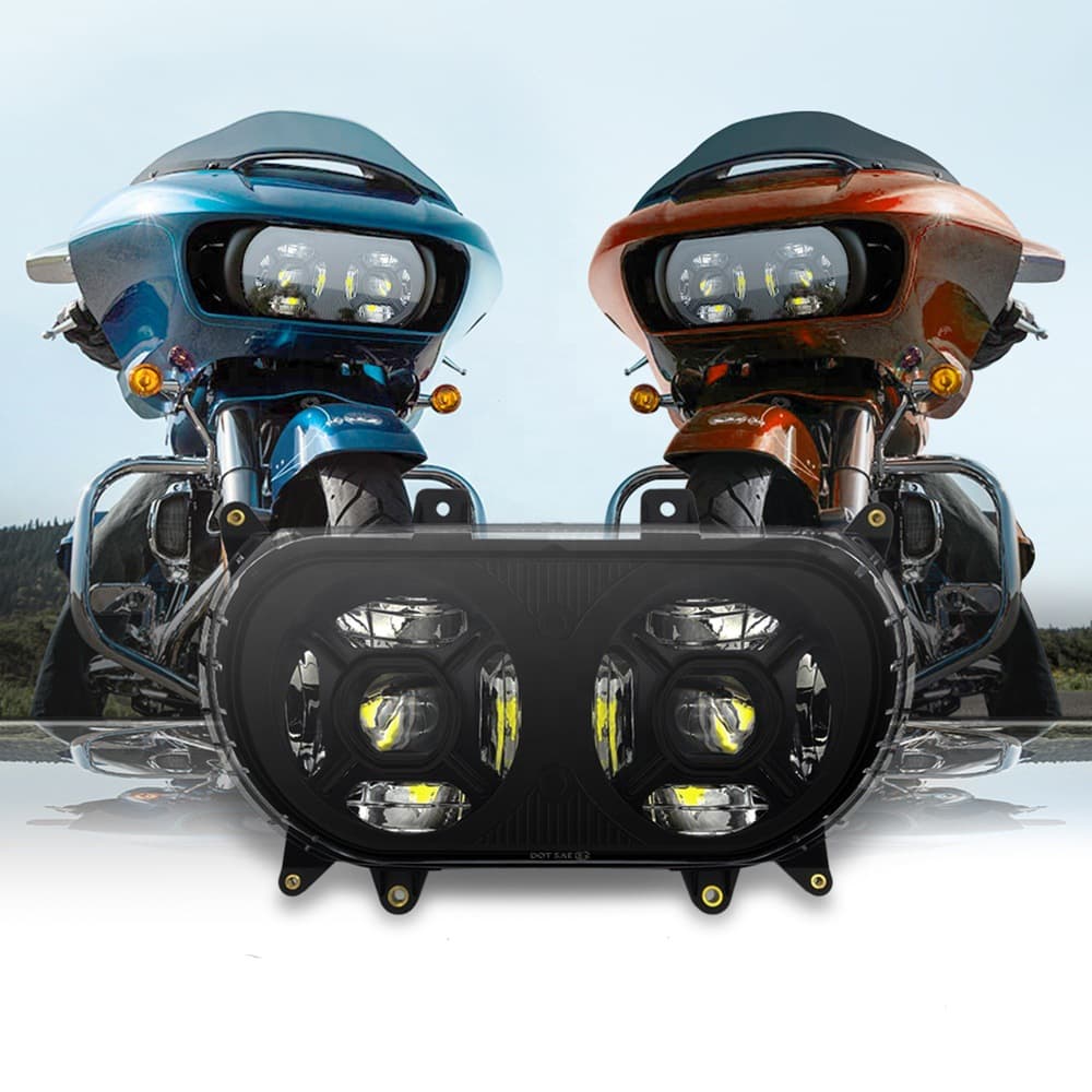 Suitable for Harley LED dual lamp head 2015+ Harley Glide motorcycle