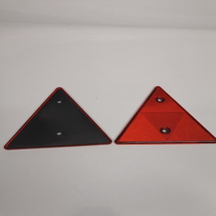 Semi-trailer Container Rear Reflex Reflector Triangle with Holes, Plastic Triangle Warning Sign, Truck Tripod