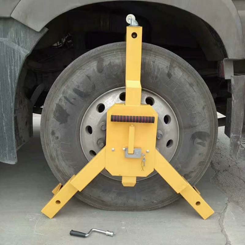 Large Three-Prong Anti-Theft Wheel Lock Truck Tire Lock Traffic Enforcement Lock Three-Jaw Lock Anti-Pry Parking Lock