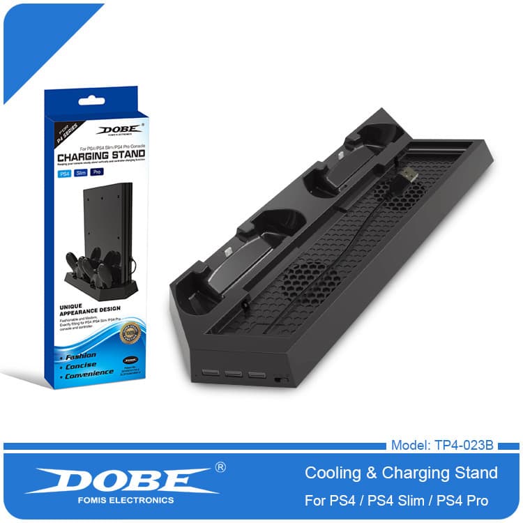 PS4PRO/PS4SLIM/PS4 Universal 3-in-1 Fan Cooling Stand Base TP4-023B
