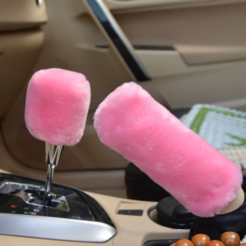 Car Accessories Handbrake Cover Gear Shift Knob Cover Decorative Set