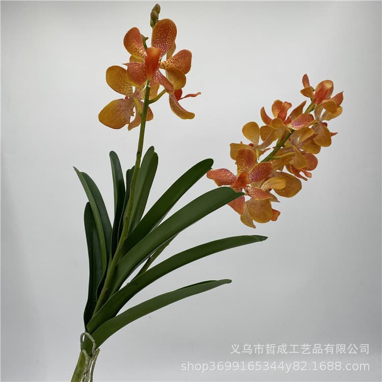 American-style high-quality simulated orchid bouquet indoor home decor ornament artificial flower arrangement for weddings and floral displays