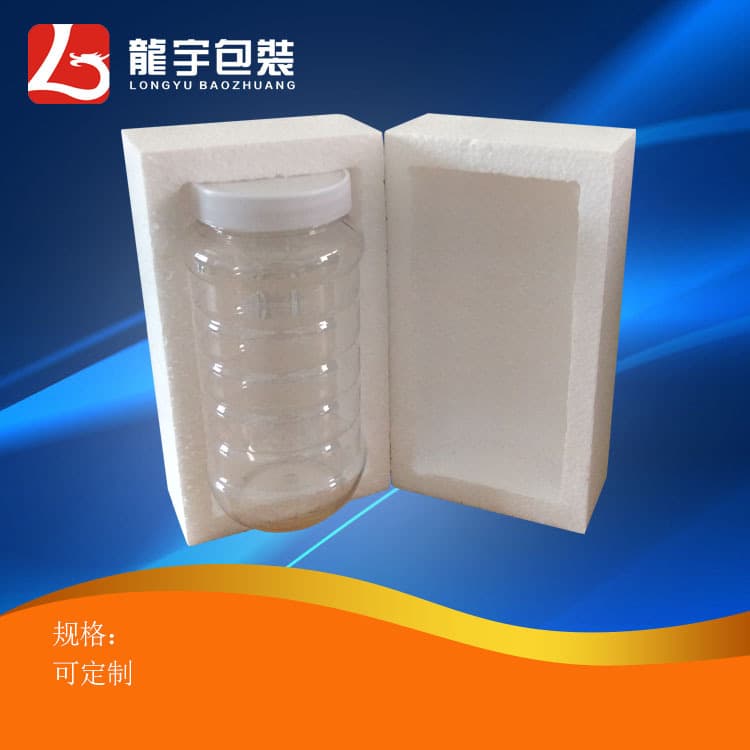 Source factory wholesale 1000g round foam boxes for honey jars, jam jars, and shockproof packaging for express delivery.