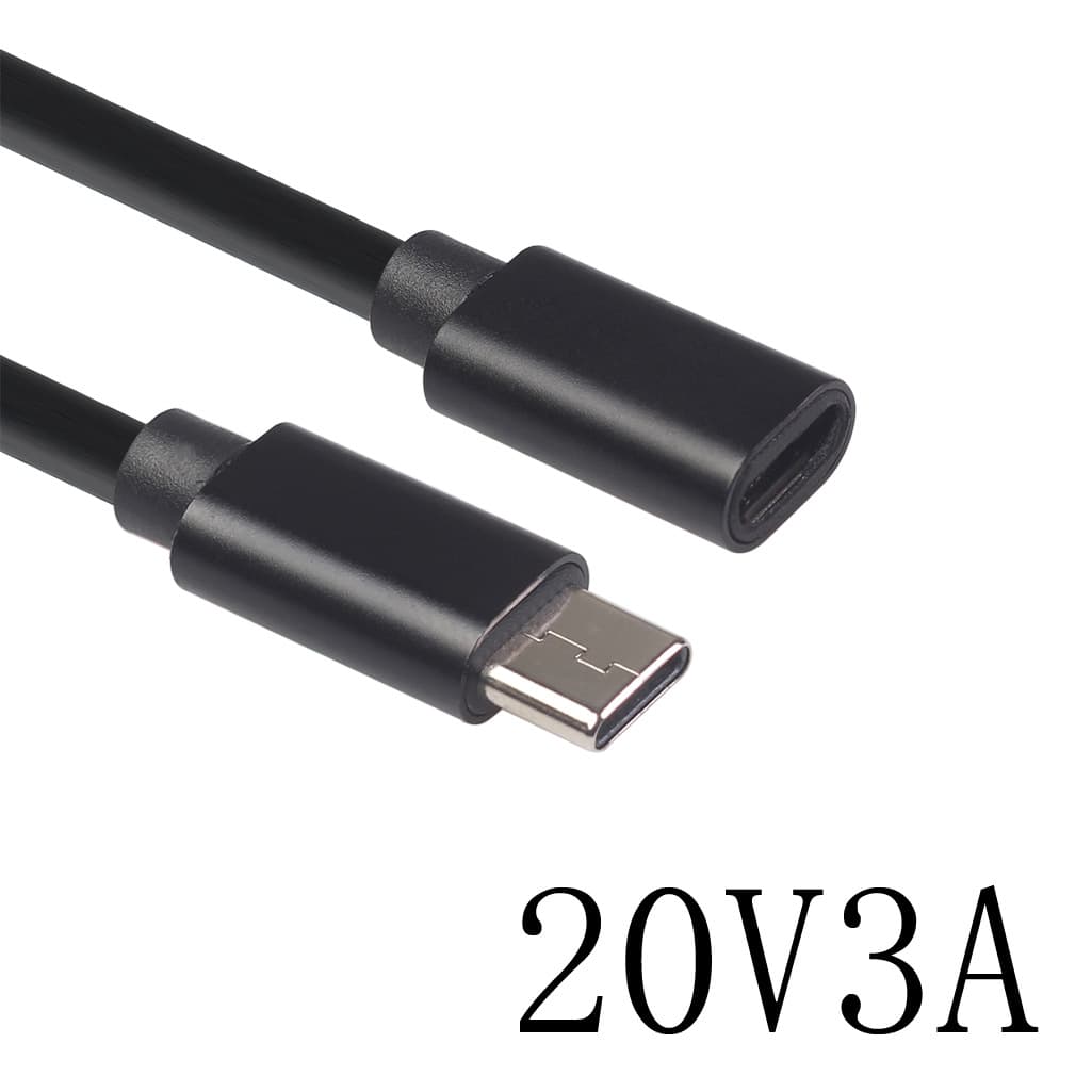 20V3A all-copper TYPE-C male to female charging extension cable for computers and mice with OTG support
