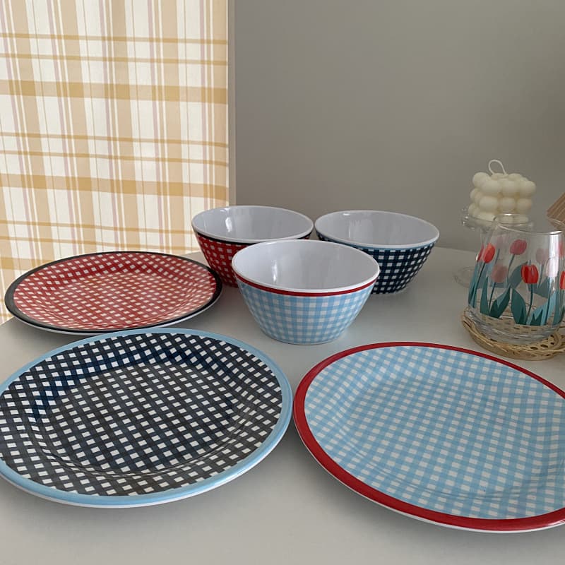 Street Stall Fruit Salad Bowl Korean Internet Celebrity Ins Style Creative Cute Tableware Set Dessert Bowl Home Plate