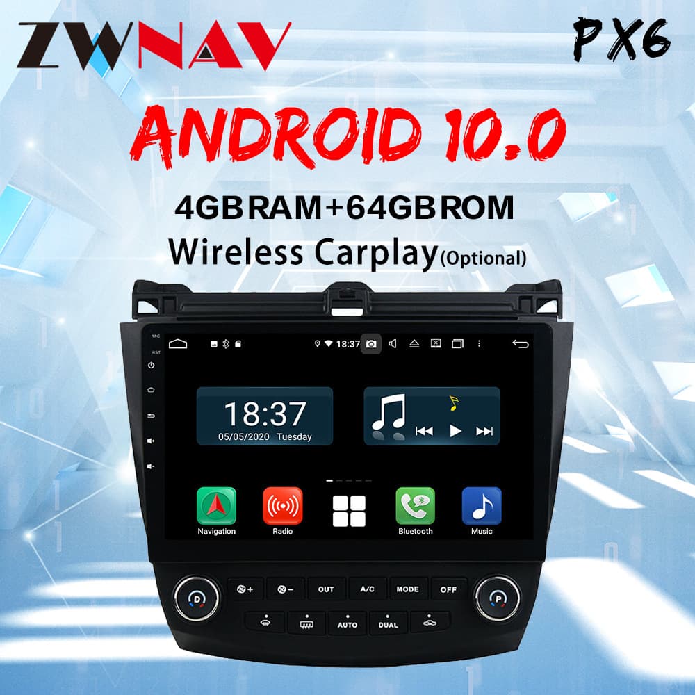 For Honda Accord 7 2003-2007 Android 10 Factory Direct Original Car Style Custom Navigation