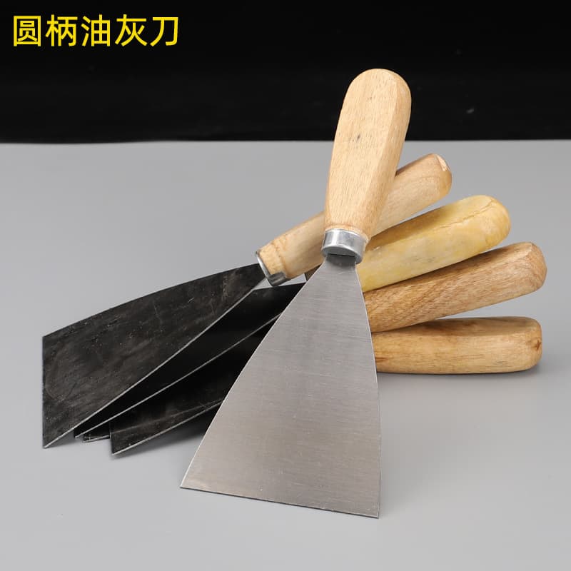 Wooden Handle Putty Knife, Cleaning Putty Knife, Cleaning Knife, Scraper, Factory Wholesale, Mud Plaster Knife, Bulk Discounts Available