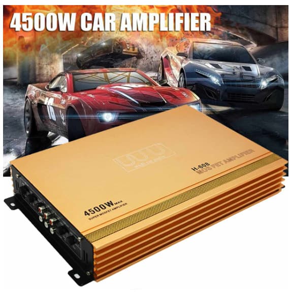 Cross-border Car Audio Amplifier 4-Channel High Power Amplifier Can Drive 4 Speakers H-608 Amplifier
