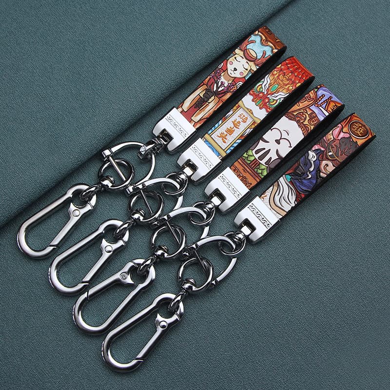 Factory direct sales car keychain national fashion hand rope pendant suitable for Mercedes-Benz, BMW, Audi Volkswagen, Porsche and Land Rover