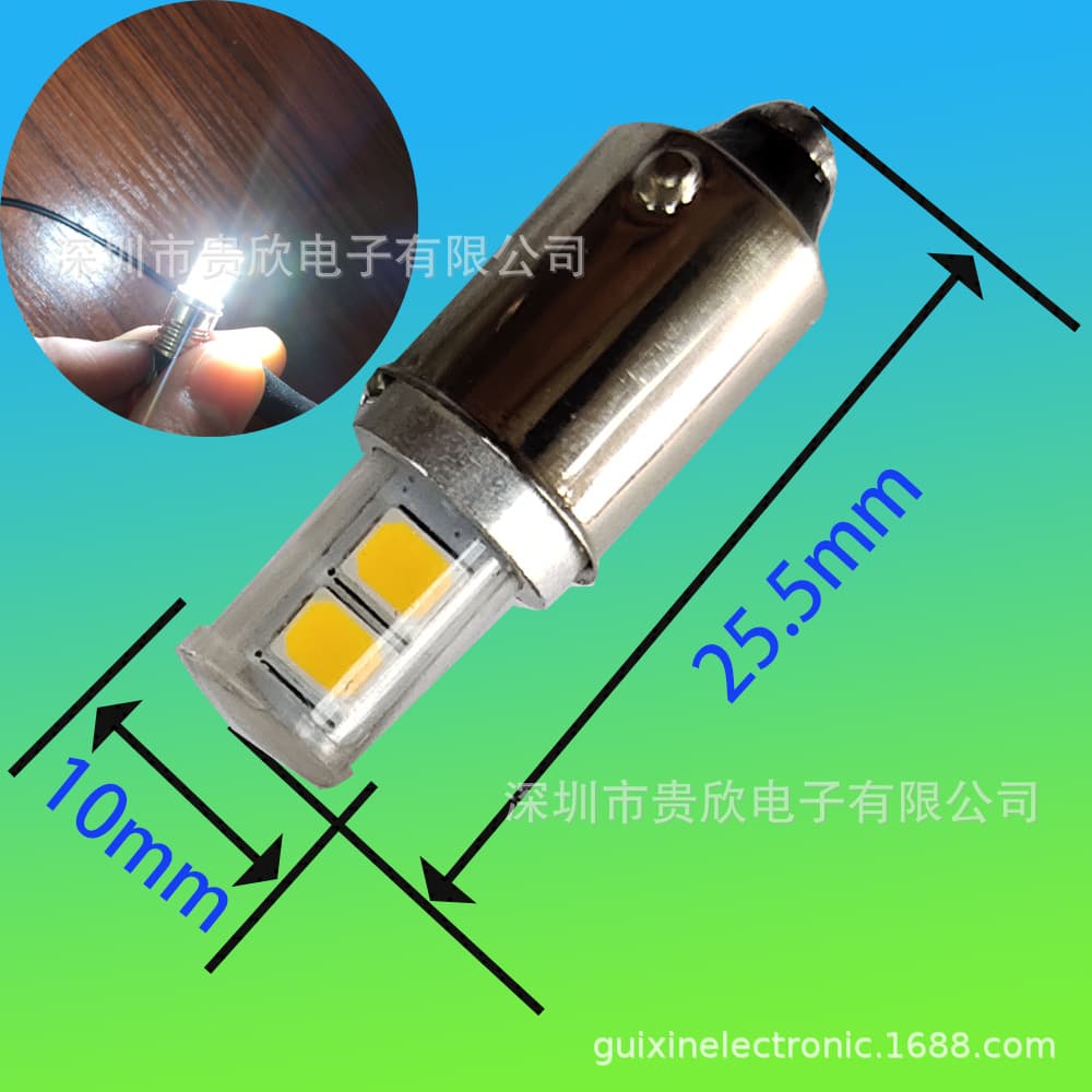 BA9S 5SMD5050 3V 6V 12V 24V LED Car Lights E10 LED