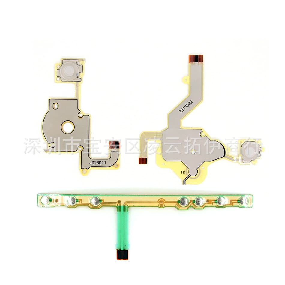 PSP2000 Left and Right Ribbon Cable, PSP2000 Volume Ribbon Cable Conductive Film, PSP 2000 Left and Right Conductive Film Repair
