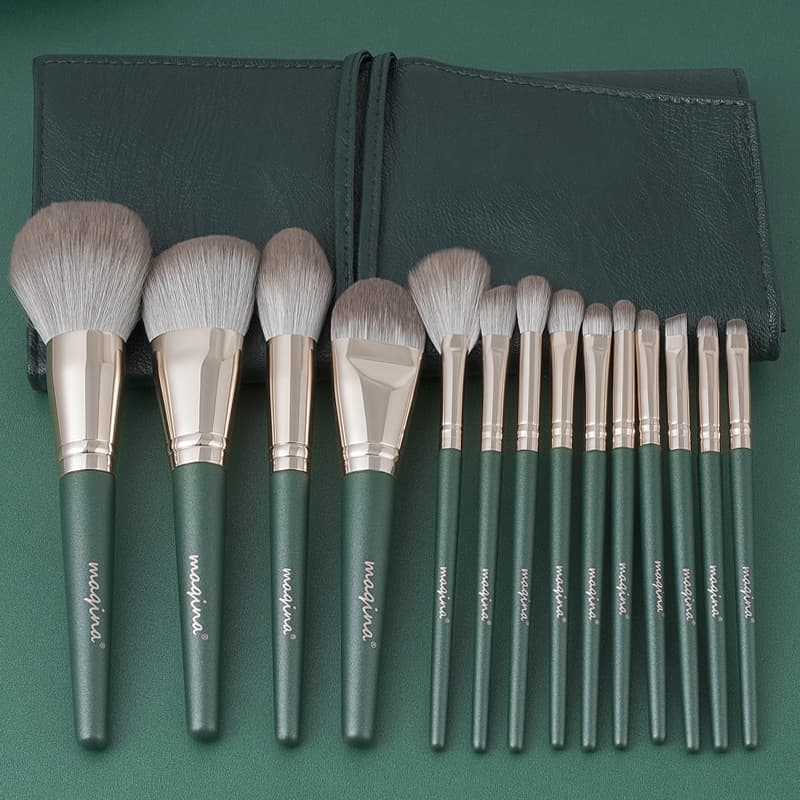 Lvyun Cangzhou 14-Piece Makeup Brush Set, Full Eye Shadow Brush, Powder Brush, Foundation, Blush, Nose Shadow Brush, Makeup Tools