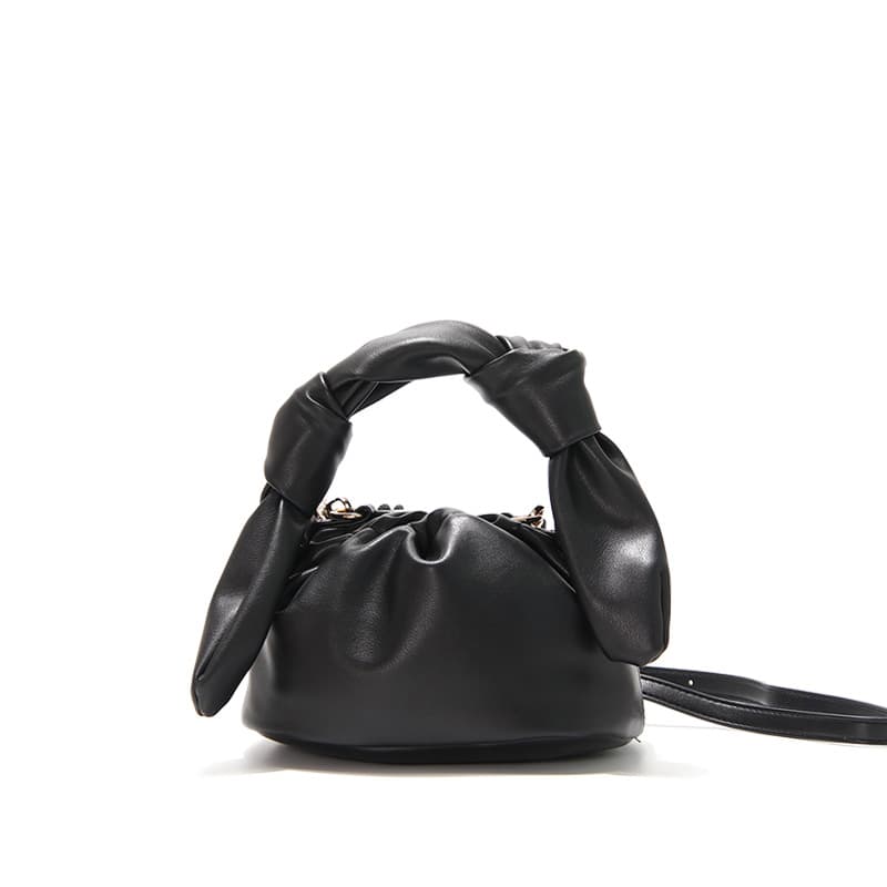 2020 New Rabbit Ear Bucket Bag Women's Shoulder Crossbody Crinkle Cloud Small Handbag Soft Women's Bag