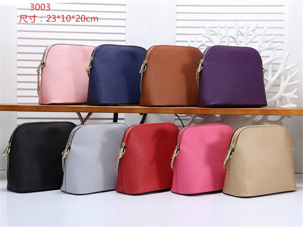 Classic MK women's bag, cross-grained leather shoulder bag, crossbody chain bag, ladies handbag, small square bag