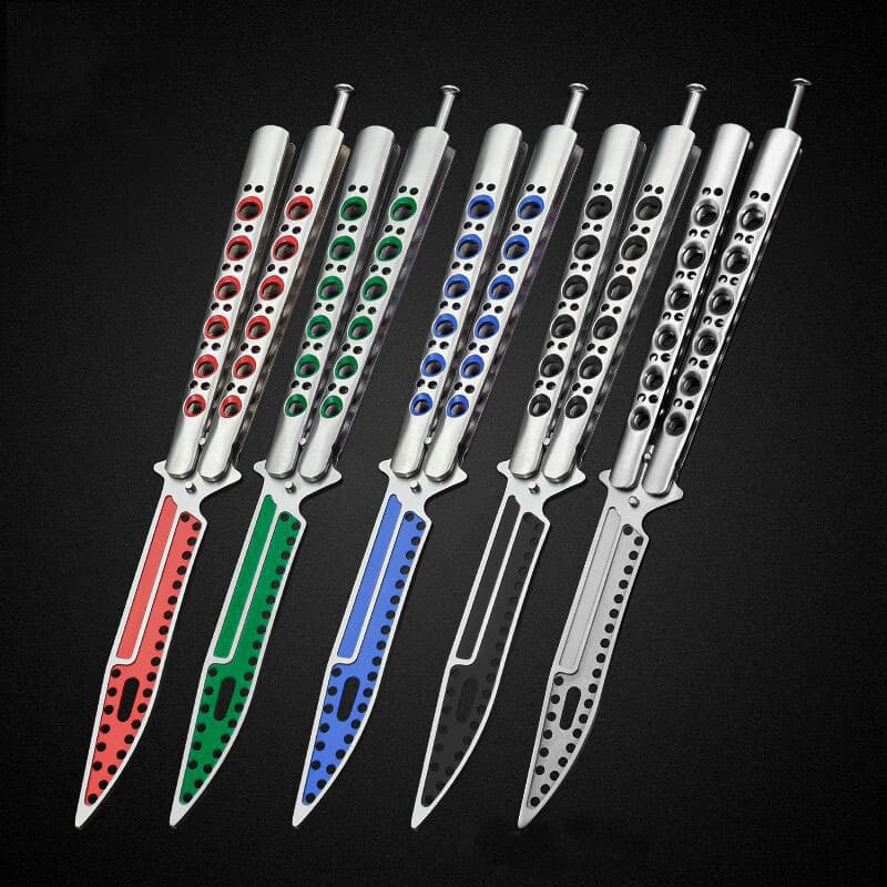 All-steel butterfly knife, a popular CS:GO beginner practice tool, featuring folding, light-speed particles and multiple colors.
