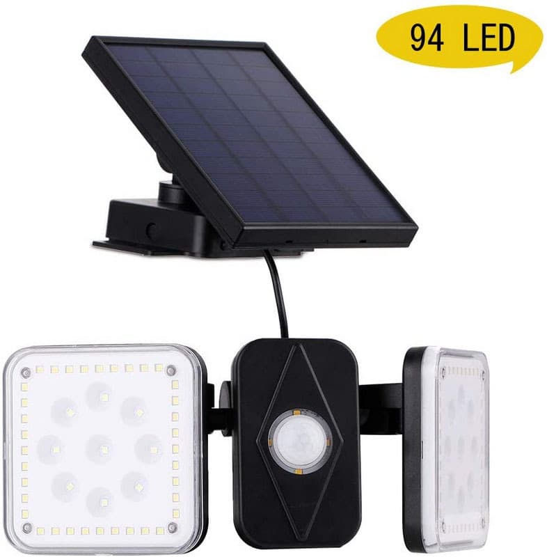 Dual-Mode 94LED Solar PIR Motion Sensor Wall Light, Cross-Border Export PIR Floodlight