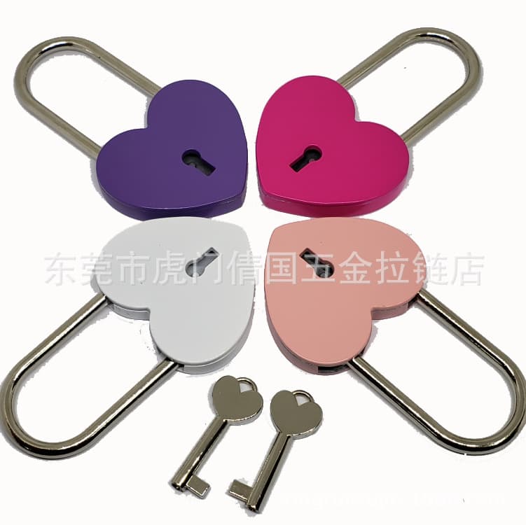Source Factory Direct Heart-shaped Lock - Cross-border e-commerce hot-sell heart lock, craft ornament padlock, wish lock