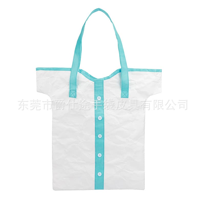 Designer Original DuPont Paper Tote Bag, Creative Eco-friendly Tyvek Shopping Bag, Stylish Patchwork DuPont Paper Bag
