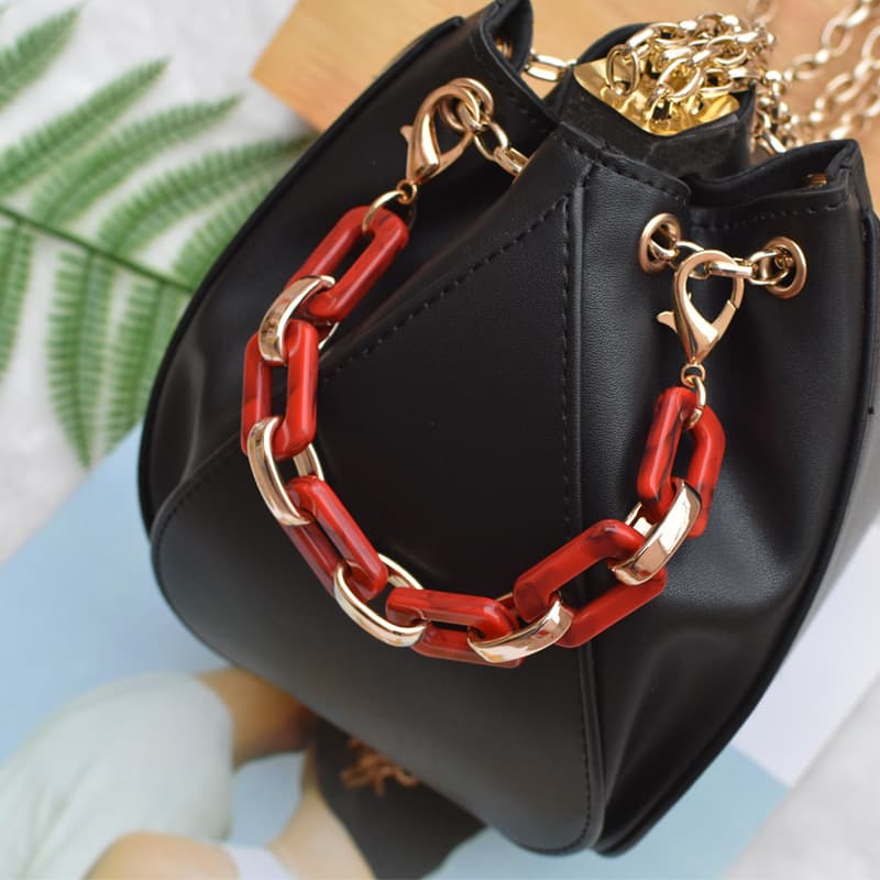 DIY 30cm Acrylic Handbag Chain, Decorative Strap with Customizable Length and Multiple Color Options