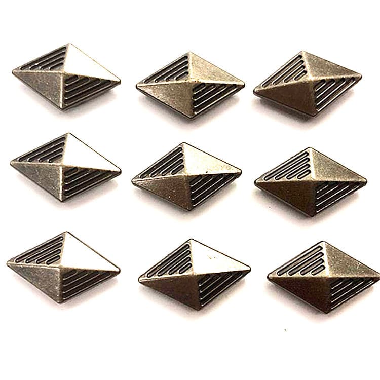 Ready Stock Wholesale Diamond Decorative Buckles, DIY Vintage Leather Bag Belt Coin Purse Buckle Wallet Buckle Dollar Buckle Factory Direct