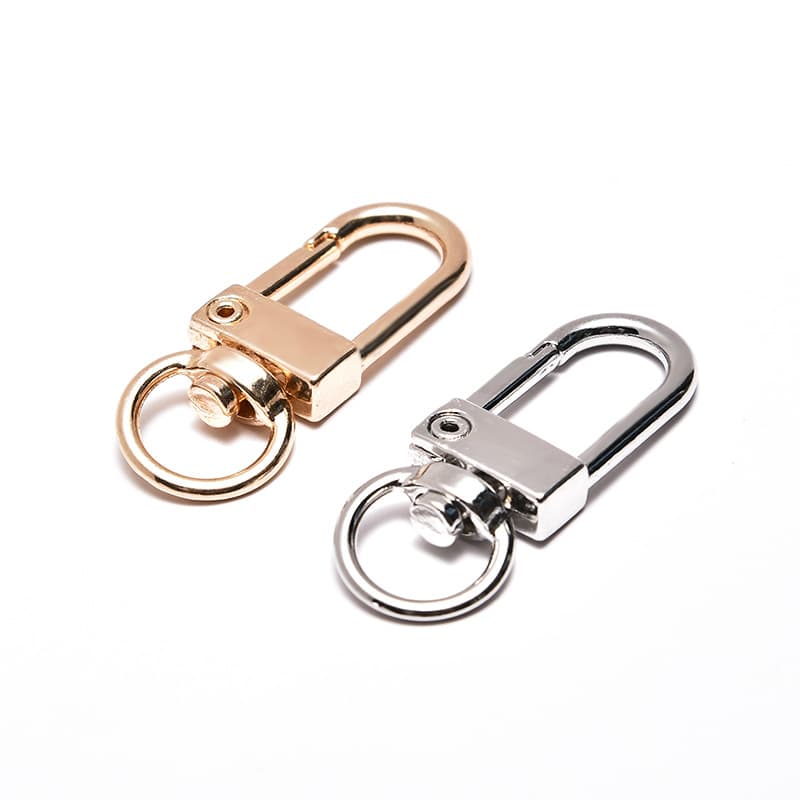 Manufacturer sells waist-hanging key hooks, zinc alloy gate clasps for leather goods luggage hardware, accessory clasps.