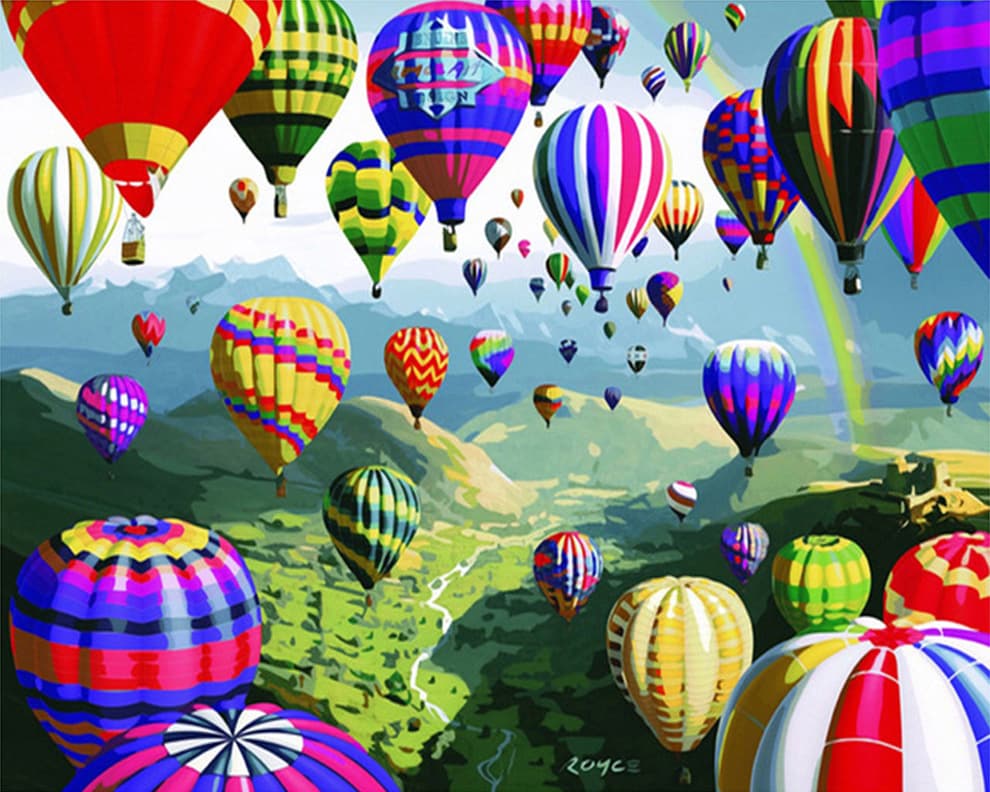 Cross-border dropshipping DIY digital oil painting hot air balloon series global Shopify eBay Amazon