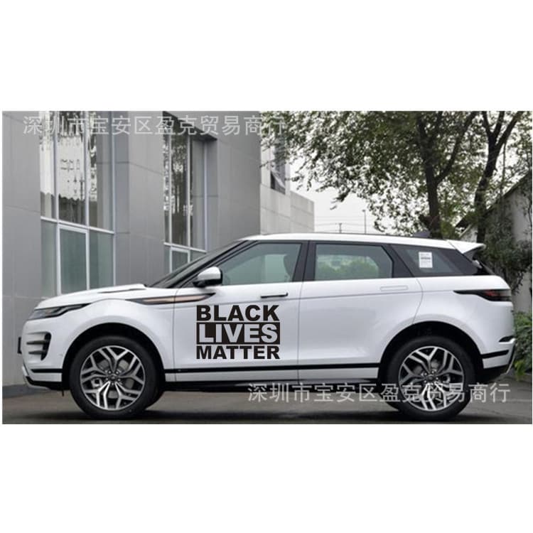 Y-218 New Foreign Trade Style Black Lives Matter Protest Anti-Racism Engraved Car Sticker