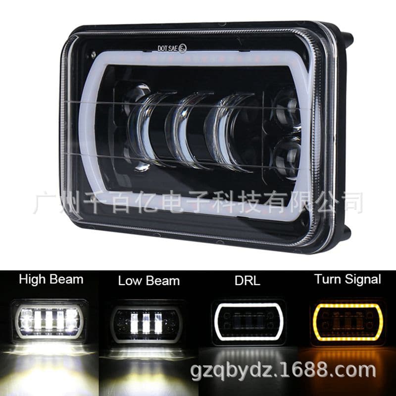 Compatible with Jeep 4x6 square lights, 5-inch square lights, truck headlights, pickup conversion lights
