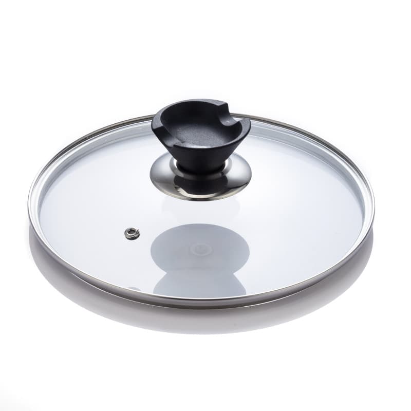 G-Shaped Visual and Standable Anti-Splash Tempered Glass Pot Lid, Wok and Soup Pot Cover, Manufacturer Wholesale