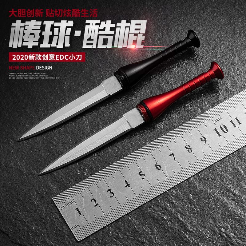 Creative Baseball Knife Outdoor Concealed Self-Defense Pocket Knife Anti-Wolf Field Survival Military Knife Letter Opener Package Opener
