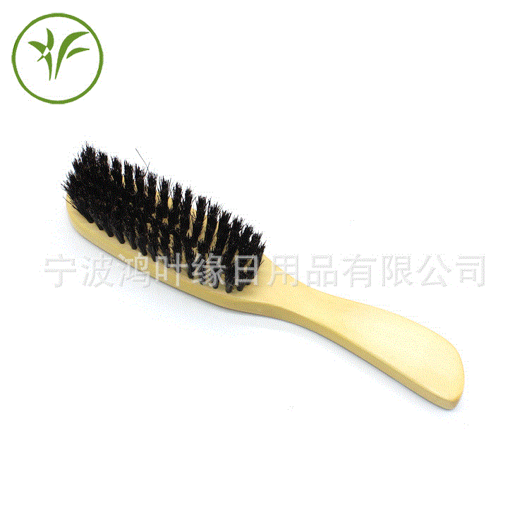 Factory Supply Solid Wood Hair Brush Boar Bristle Cleaning Brush Hair Removal Brush Curling Comb H057-W2