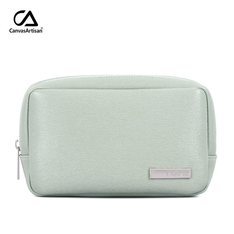 Canvasartisan PU Accessory Bag - Organizer for Mobile Phones, Power Banks, Power Cables, Portable Hard Drives, Mice, and Digital Devices