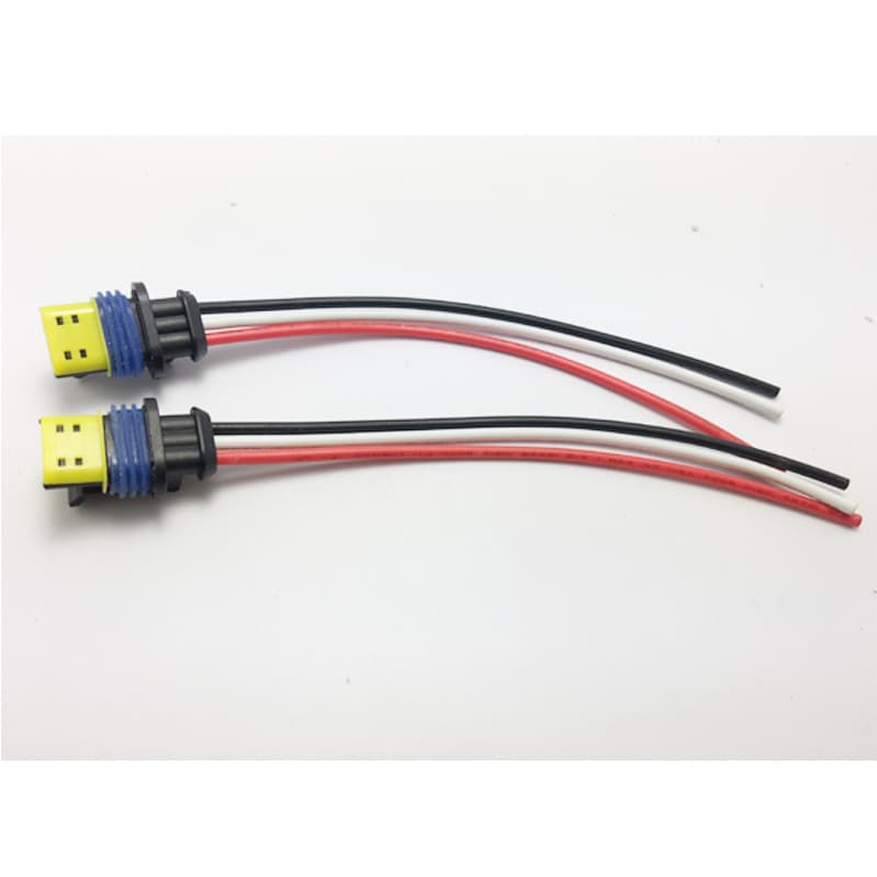 Car Osram 3-Wire Power Cable D1S D3S Universal Adapter Xenon Light Connector Socket Plug with Wire