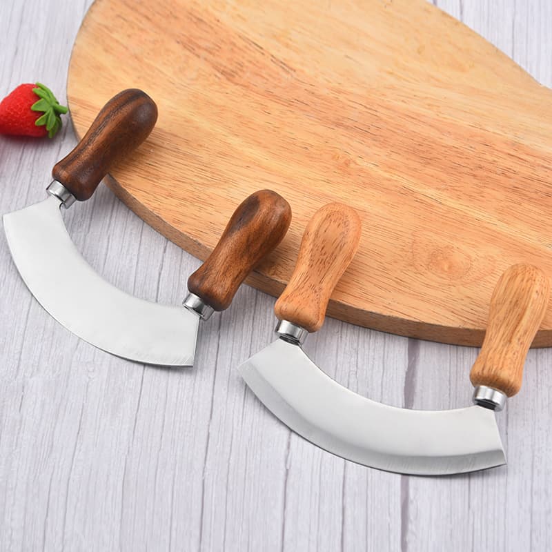 Single-Edge Stainless Steel Cheese Bread Pizza Kitchen Knife Kitchen Tool Wholesale