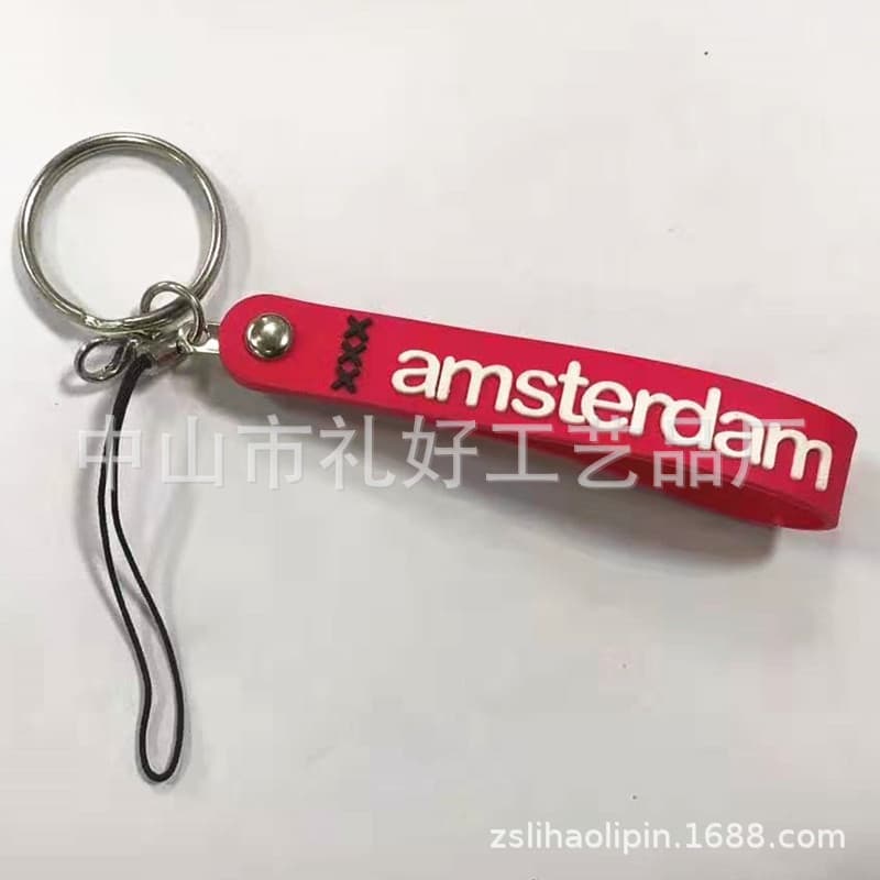 Custom PVC shaped wristband, printed anime wristband, drip glue soft silicone phone lanyard manufacturer