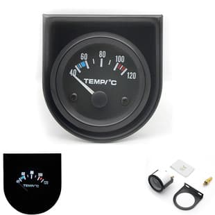 2 inch 52MM Black Face Water Temperature Gauge Car Gauge Modified Car Instrument