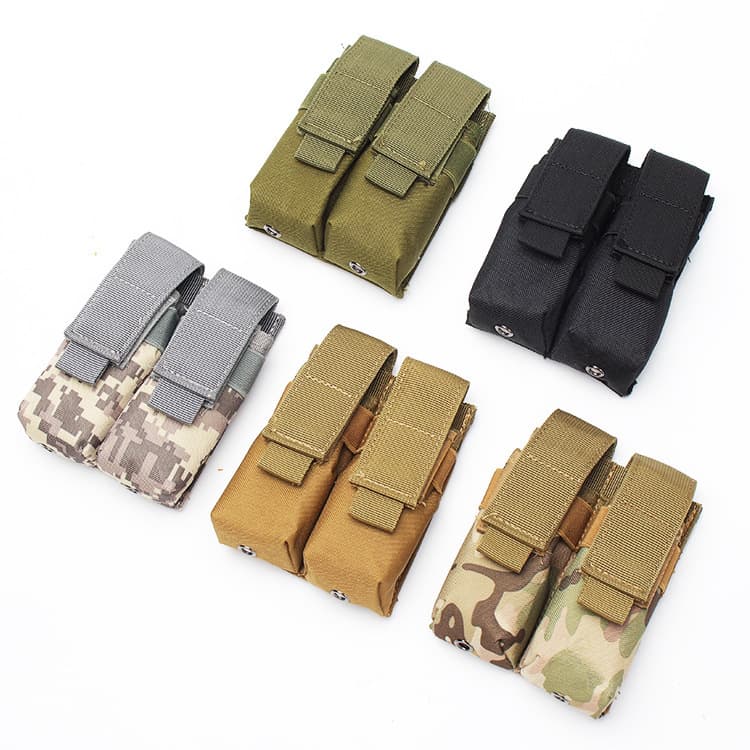 Outdoor EDC Tool Bag Small Double Union Molle Vest Accessory Pack 9mm Two-Link EDC Cartridge Case Running Bags