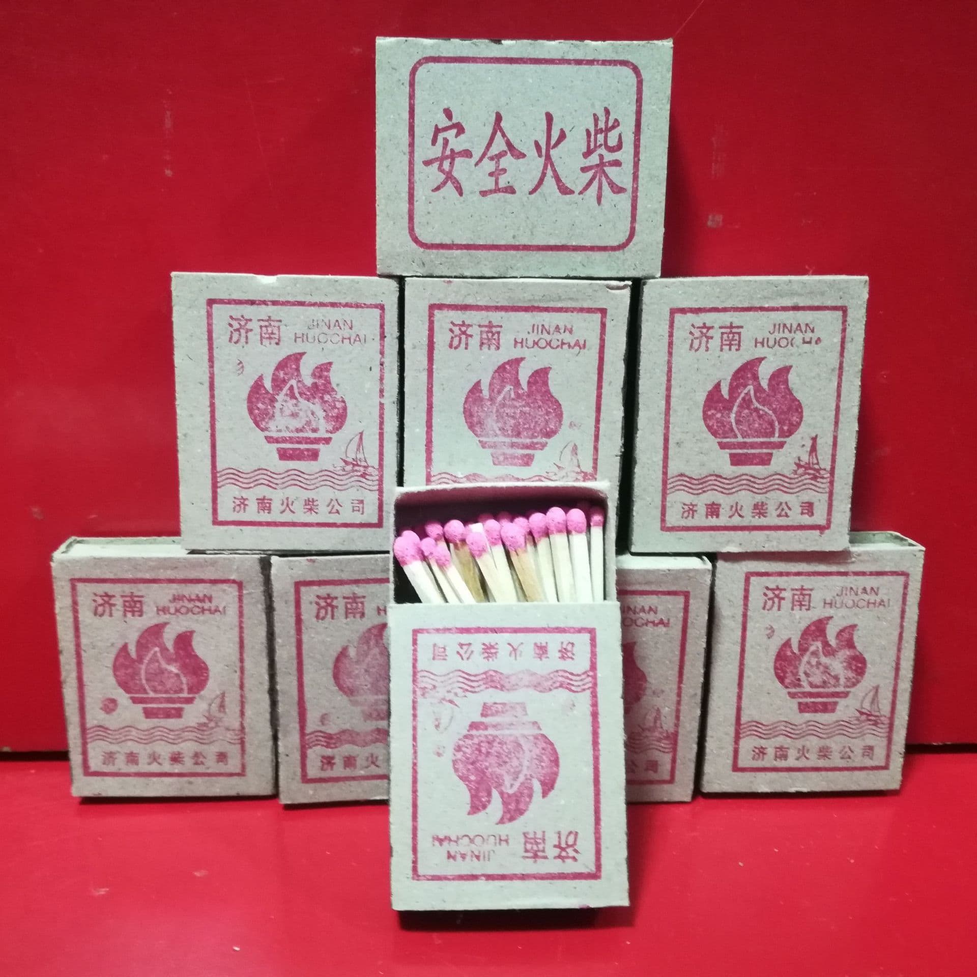 Botou matches, craft gift matches, advertising old-fashioned matches, vintage-style matches